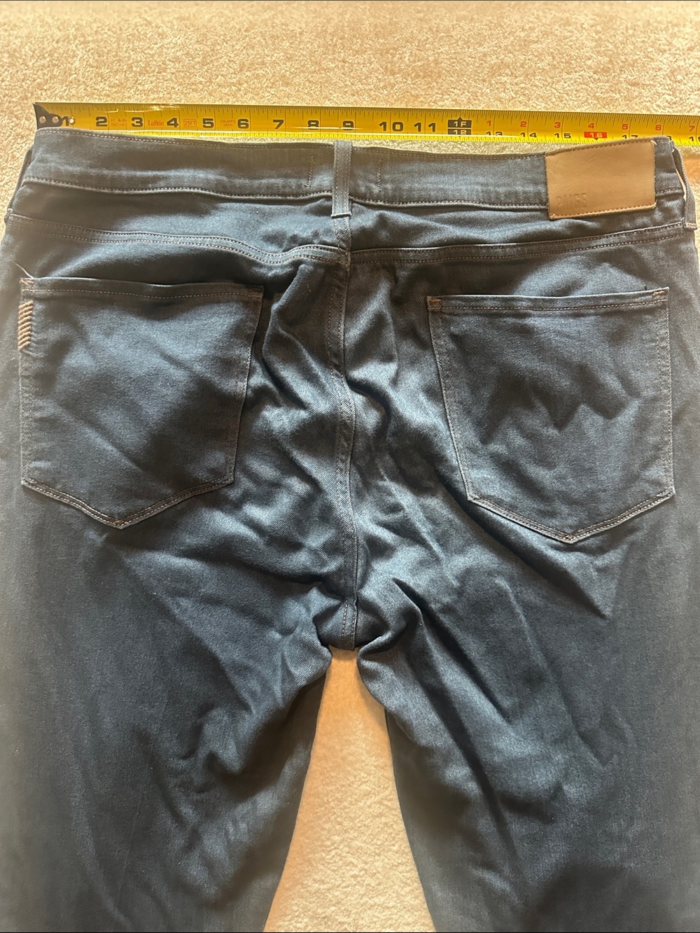 PAIGE Men's Slim Straight Jeans in Dark Navy